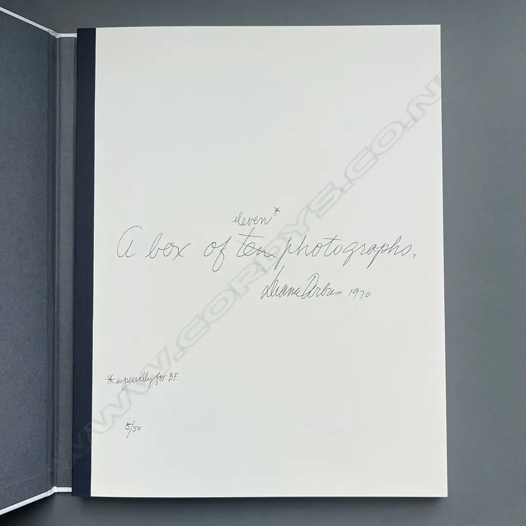 DIANE ARBUS: A BOX OF TEN PHOTOGRAPHS Image 1++